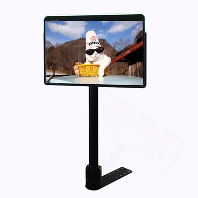 24 hüvelykes kétoldalas LCD -monitor állványtal és HDMII/VGA/USB bemenetekkel