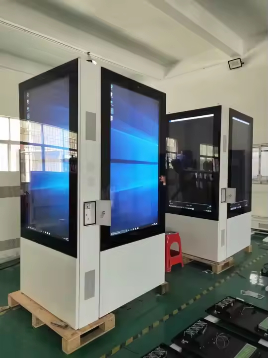 49 55 65 hüvelykes kültéri AG AR Glass 4K digitális digitális feliratok 4G -vel